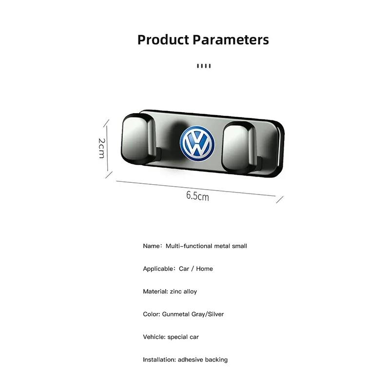 ·Car Hooks Interior USB Cable Storage Holder Key Wall Hanging Hook For Volkswagen VW Scirocco Golf Amarok T5 Phaeton Teramont IDNB1