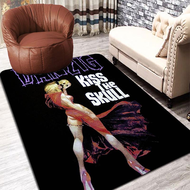 Danzig Kissing the Skull Rug Floor Mat for Living Room or Bedroom Soft and Comfortable Carpet a Gift for Birthday and Holiday.DFF0925230