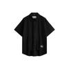Calvin Klein Solid Color Large Pocket Embroidered Logo Loose Short Sleeve Shirt Men Tops Black J323199-BEH