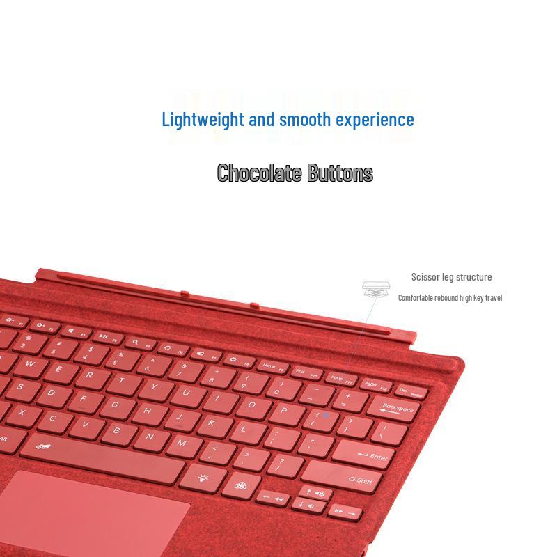 Bluetooth-клавиатура Microsoft Surface Pro7/6/5/4/3 - Семицветная подсветка, сенсорная