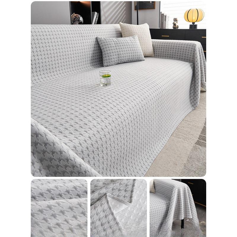 Summer Ice Silk Sofa Cover Towel Cool Feeling Sofa Cover Simple Modern Summer Anti-Scratching Summer Mat Sofa Cushion