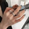 Trendy Minimalist Korean Vintage Stacking Rings for Women - Influencer-Approved Light Luxury Style.