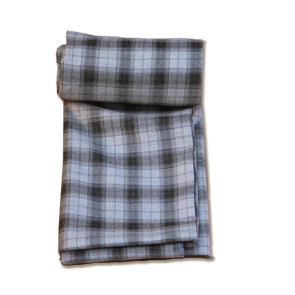 Bigreams Unstitched Yarn-Dyed Checkered Thick Tweed Blazer Fabric For Men's 3 Piece Suit Fabric