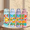 1PC Cinco De Mayo Art 750ml Color Plastic Sports Water Bottle Leakproof Flip Straw Lid Suitable for Sports Office Home Use