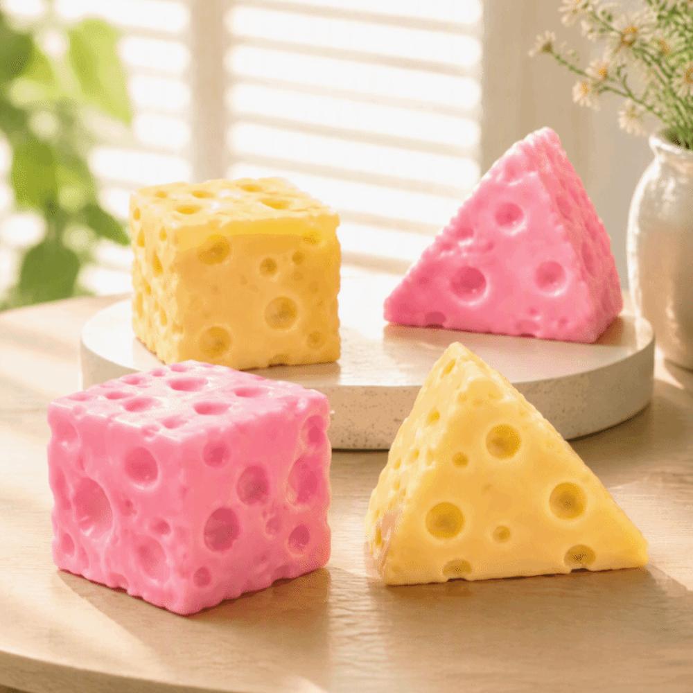 Super Soft Cheese Squishy Toy Hand Relax Slow Rebound Fidget Toy Office Desk Toy