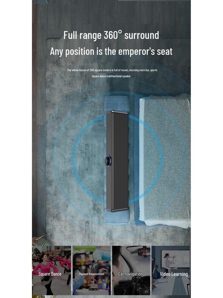 Мини-настольные компьютерные колонки Bluetooth USB с сабвуфером