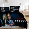 Bride Chucky Horror Romance Print 3Pcs Bedding Setduvet Cover With 2 Bedropillowcase Home Birthday Gift