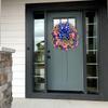 Front Door Patriotic Independence Day Wreath Creative American Flag Wreath Front Door Wreath Independence Day