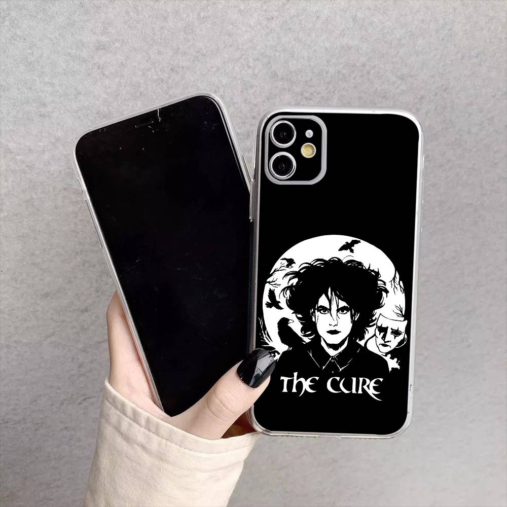 The cure Robert S-Smith Phone Case For iPhone17,16,15,14,13,12,11 Plus,Pro Max Soft Transparent Cover