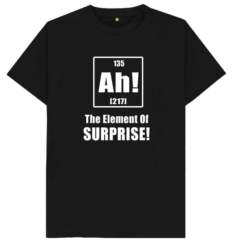 Ah The EleUnisext Of Surprise Funny Joke Humour Science Periodic Table T Shirt