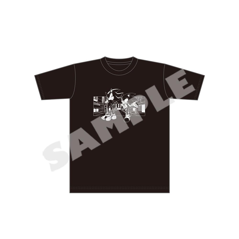 Sonic the Hedgehog" Wallpaper Cover Story T-Shirt <Sonic & Shadow> L