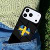 Мягкий чехол для телефона со шведским флагом для iPhone 17 AIR 16 Pro Max 15 14 Pro 11 12 13 Ударопрочный силиконовый чехол