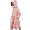 MARBEINE Kids Bathrobe with Hood for Boys and Girls Cotton Pajamas Front Opening for After Bath Kids Room Wear Loungewear