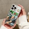 Чехол для телефона Аниме Луффи Зоро для iPhone 17 16e 16 15 14 13 12 11 Mini Air Pro Max X XR XSMax 7 8 Plus Противоударный Прозрачный