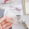 Trendy Transparent Sticky Notes: Waterproof PET, Strong Adhesion, Creative Korean Style Memo Pad