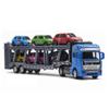1/50 Alloy Car Transporter with 6 Small Cars Semi-trailer Trailer Model Car Toy