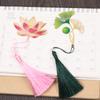School Office Supplies Tassel Metal Pendant Hollow Painted Pagination Mark Book Clip Brass Bookmark