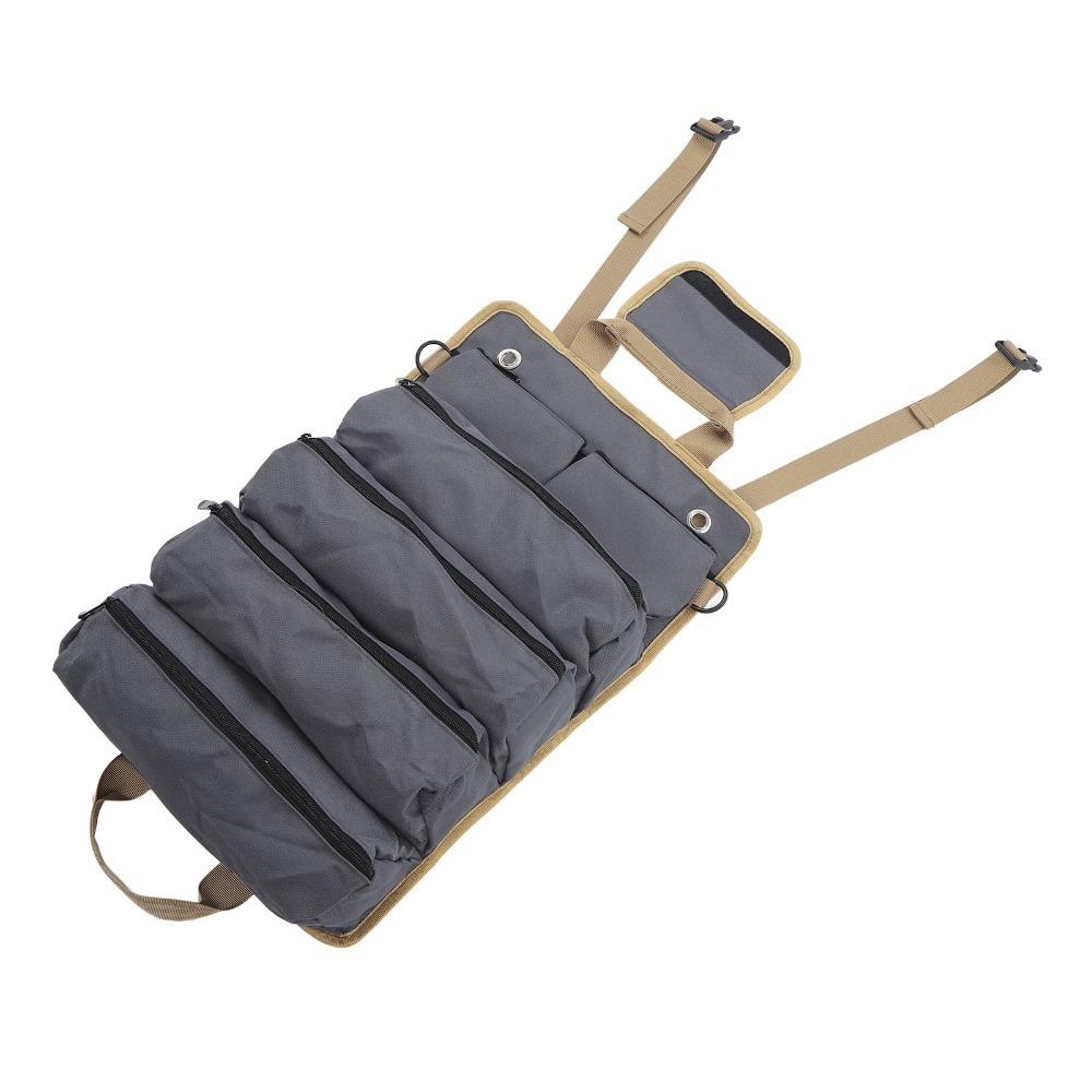 Professional Tool Roll Organizer Oxford Cloth Portable Tool Storage Bag  Gardening
