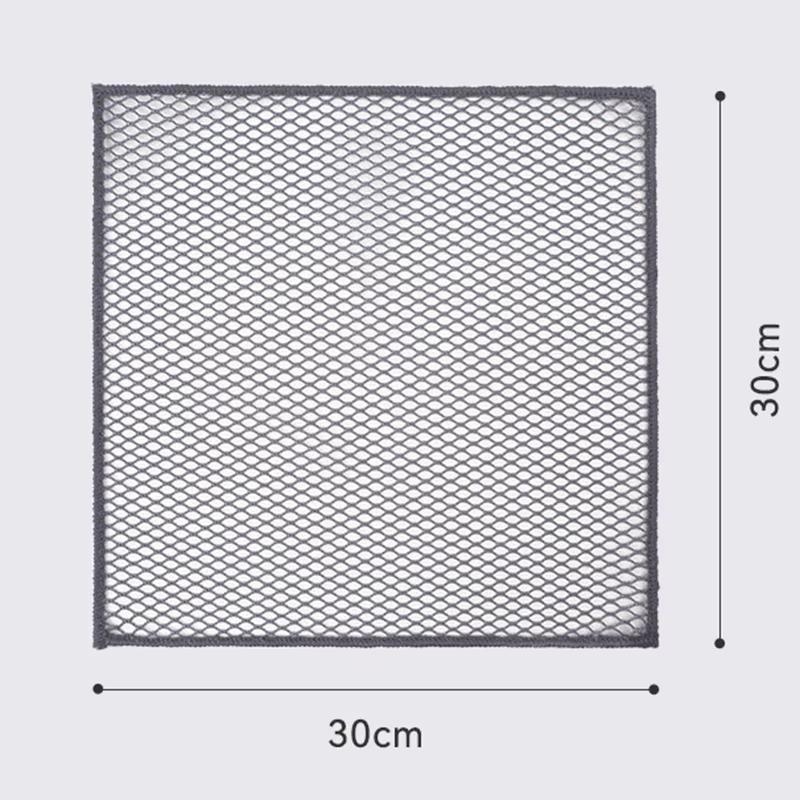 5PCS Mesh Dish Cloth for Washing Dishes Non-stick Oil Stove Scouring Pad Quick Dry Gas Stove Cleaning Net Rag Cleaning Towels
