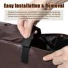 Brown PU Leather Trailer Hitch Cover Storage Bag BX88309, 1pc