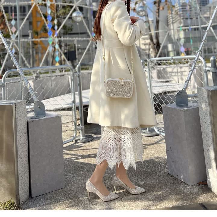 Made in 103163100012 [Diana] Pumps, Japan, Gold, 24.0cm,