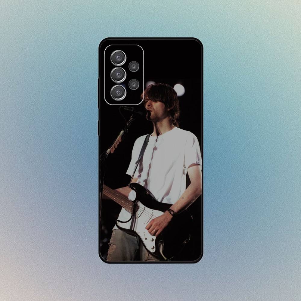 К-Курт Кобейн Чехол для телефона Rock для Samsung S25,S24,S21,S22,S23,S30,Ultra,S20,Plus,Fe,Lite,Note,10,9,5G Черный Чехол