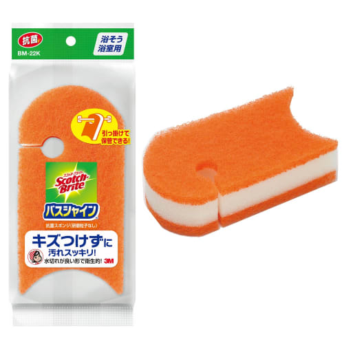 3M Scotch-Brite Губка для ванной Bath Shine Антибактериальная, Неабразивная, BM-22K