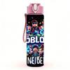 1PC Roblox Sneider Character Collage Poster 750ml Color Plastic Water Bottle Leakproof Flip Straw Lid For Sports Office Home Use