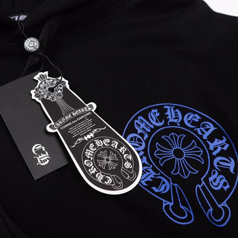 819 CHROME HEARTS Осень-Зима 2026 Новый Классический Стиль Большого Размера Худи с Логотипом, Подходит для Ношения Парами