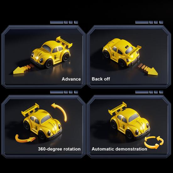 Игрушка Машинка на Радиоуправлении 3 Режима Умный Датчик Убегающая Следующая Жук Машинка Малыши Мальчики Развивающая Радиоуправляемая Дрифтовая Трюковая Машинка Игрушка со Звуком Светом