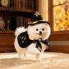 Halloween Wizard Cloak for Pets 1 Set Cat Witch Costume, Black Cape And Hat, Moon Pet Costume Star Pointed Hat Cats Small Medium Dogs Festive
