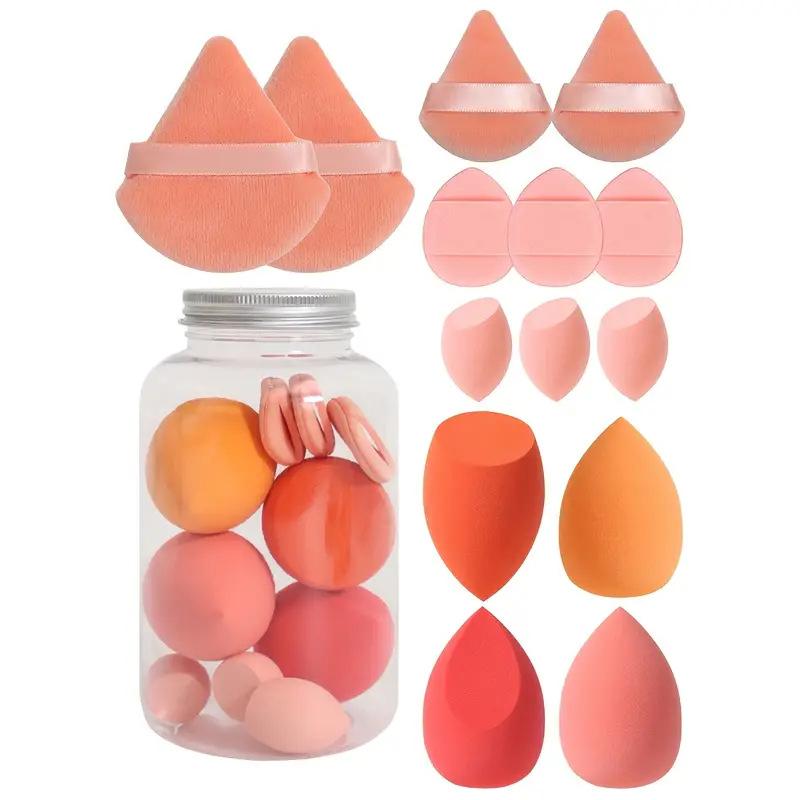 Makeup Sponge Set, 12/14 Pieces, Egg-shaped Beauty Makeup Puffs, Base Sponges, Powder Puffs, Women’s Makeup Accessories, Cosmetic ToolsMakeup