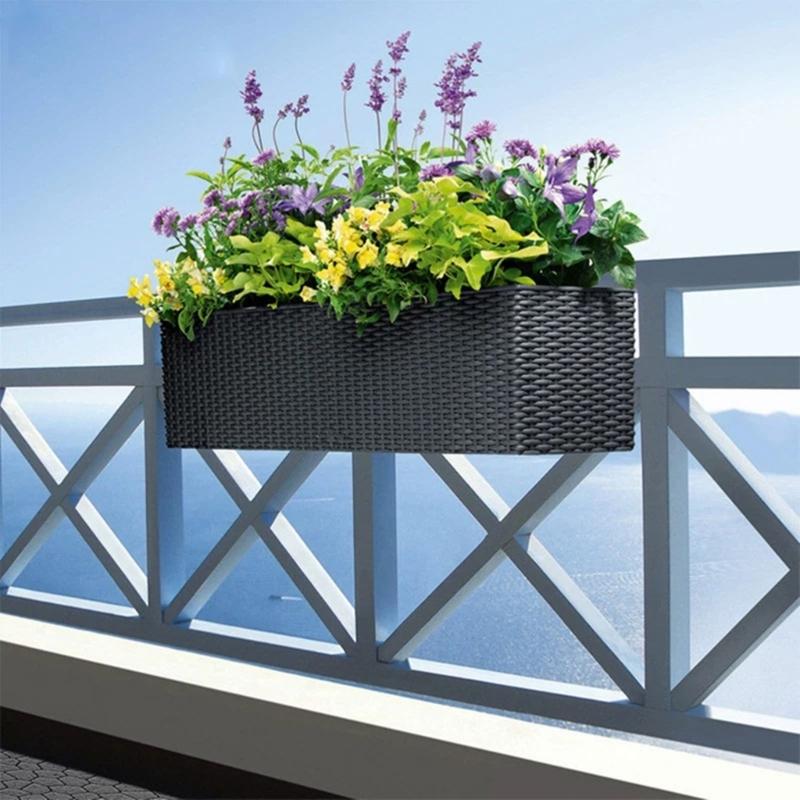 2 шт. кронштейны для цветочных горшков, регулируемые кронштейны для цветочной коробки, кронштейны для оконной коробки, уличный крючок для цветочных горшков для забора, сада