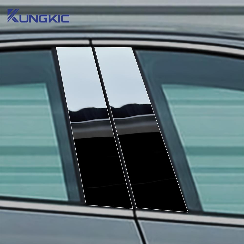 Glossy Black Carbon Fiber Style B-Pillar Sticker for Alfa Romeo Giulietta 940 2010-2020