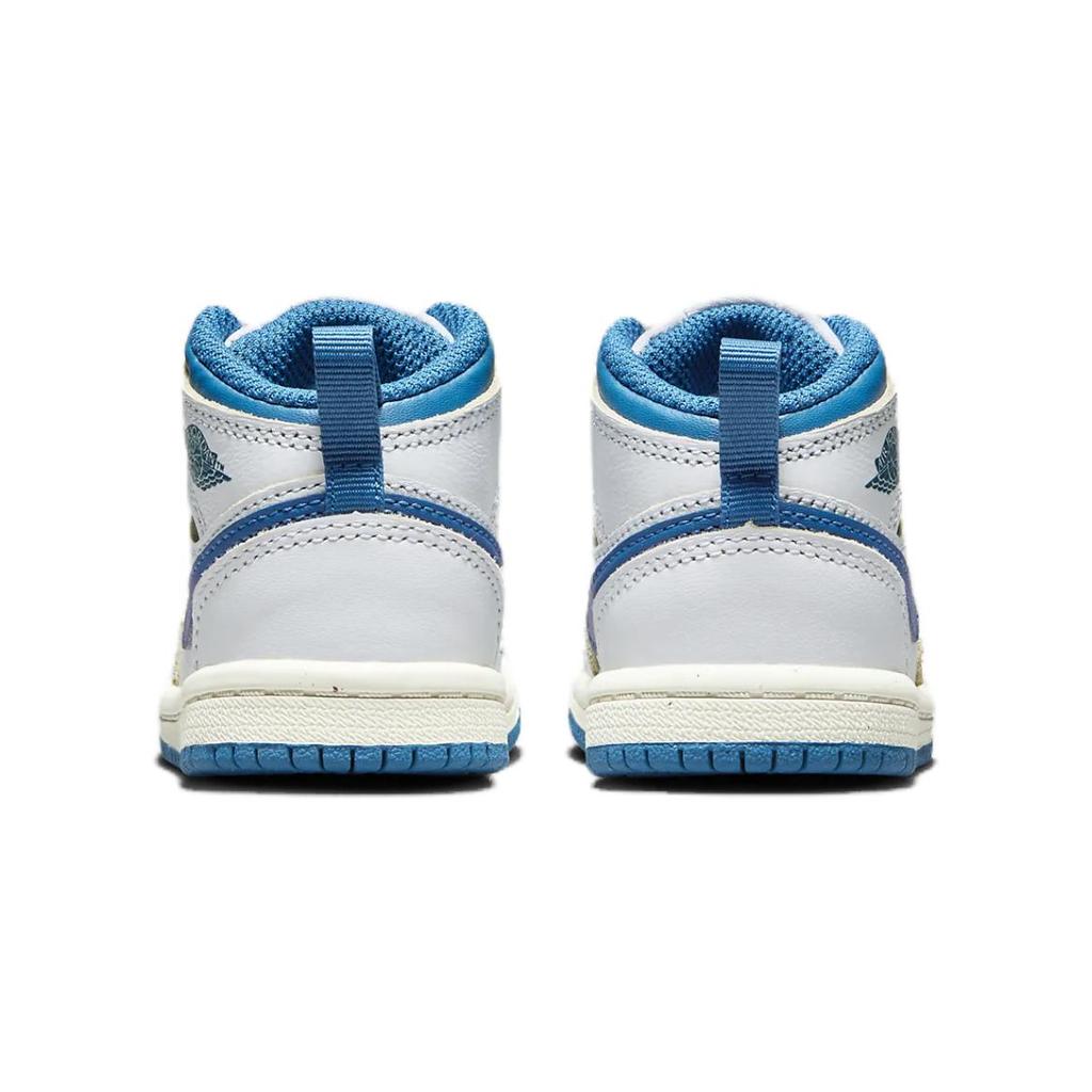 Air Jordan 1 Mid SE TD Industrial Blue Baby Sneakers White Sail FN7537-141