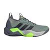 adidas Rapidmove ADV 2 HIIT серебристо-зеленые мужские кроссовки Core-Black Lucid-Lemon JH6167