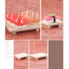 1 Set 1:12 Funny High Simulation Imagination Cultivation Bright Color Miniature Dollhouse Furniture Sushi Plate Model Photography Prop Food