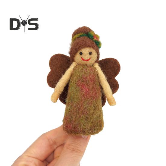 Украшения войлочные в виде мышей, сделанные вручную из шерсти, фигурки мышей, милые украшения в виде кукол-мышей для Хэллоуина, рождественский декор