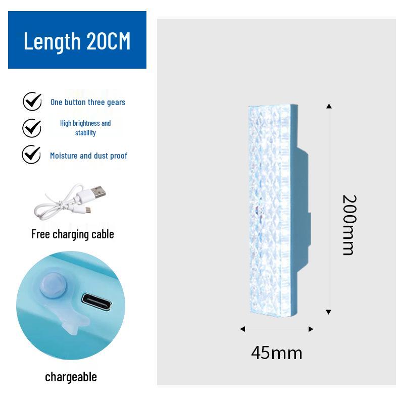 Super Bright LED Strip Light with Three-Level Dimming – Ideal for Home, Dorm, Camping, and Energy Saving