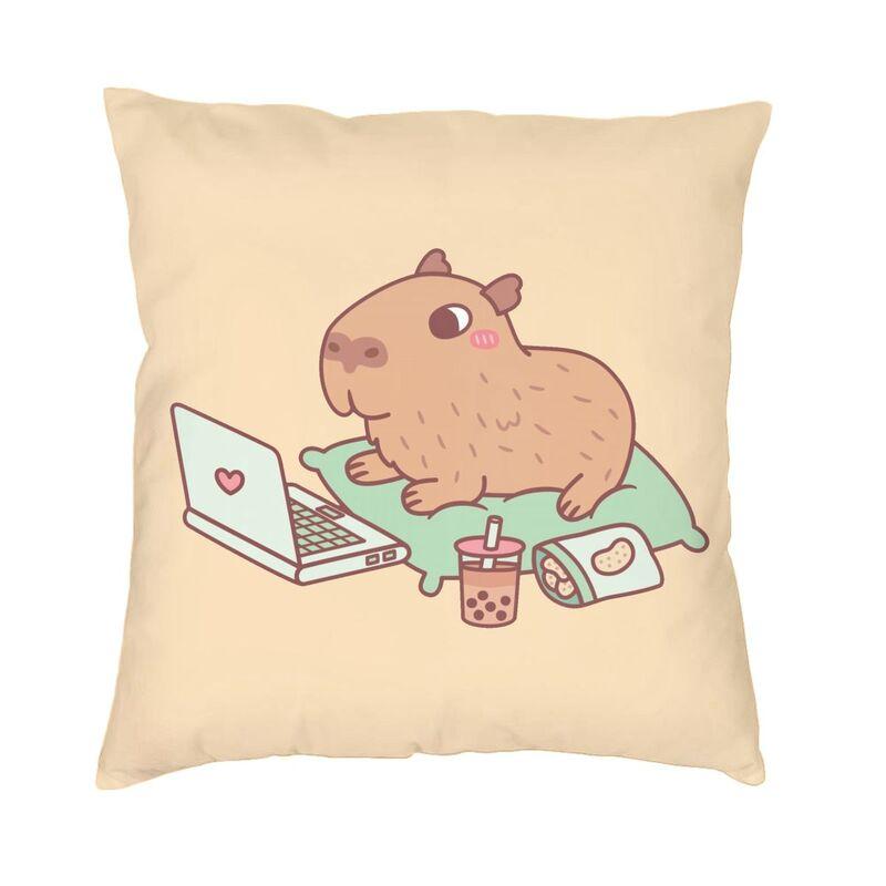 Capybara Cushion Cover Sofa Home Decorative Square Throw Pillow Cover x