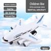 Большая инерционная модель самолета A380 для детей