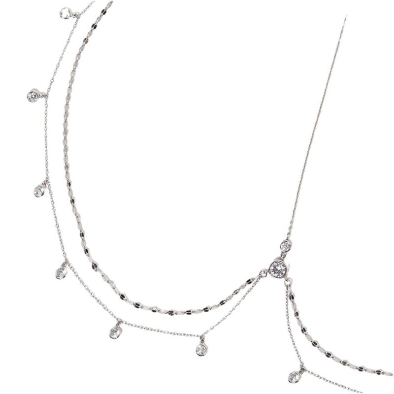 Элегантная хрустальная цепочка на голову Стильная цепочка на лоб Ювелирные изделия Многослойные кисточки Стразы Украшение для волос для женщин девушек