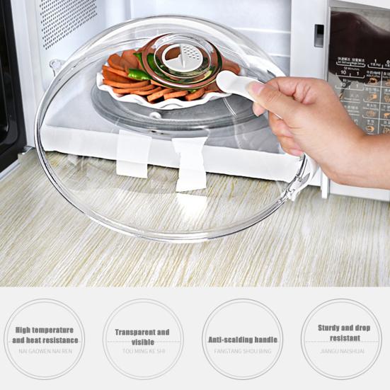 Practical Microwave Prevent Oil Lid Solid PC