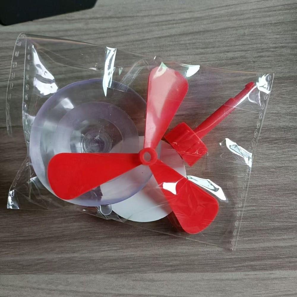 4pcs Plastic Bamboo Dragonfly Decor Sucker Mount Motorcycle Helmet Propeller Helmet Accessories