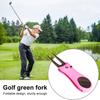 Инструмент для гольфа Divot Складной инструмент для ремонта Divot с магнитным прочным всплывающим маркером для мяча из нержавеющей стали Вилы для игроков в гольф