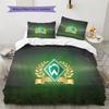 Sportverein Werder Bremen Pattern Bedding Quilt Set  Home Decoration  Gift (1 * duvet cover + 2 * pillowcase  without core)
