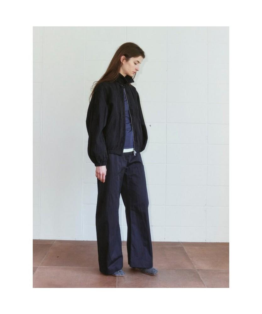 ANGGAE Jacquard Blouson Jacket Black