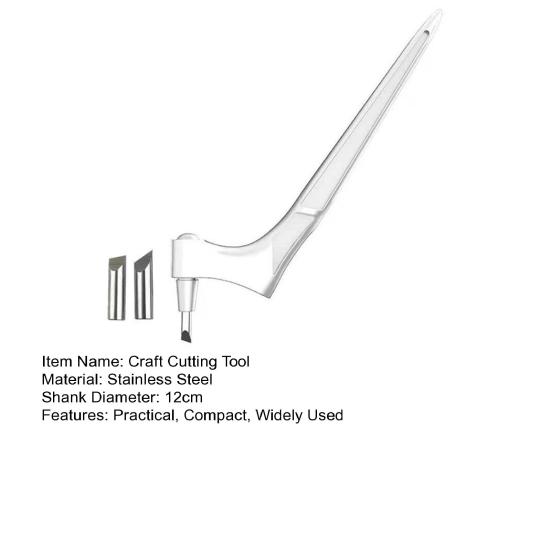 Ручка-резчик для поделок с эргономичной ручкой, вращающееся на 360 градусов лезвие из нержавеющей стали