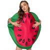 Adult Halloween Cosplay Costume Green Watermelon Fruit Character Outfit Unisex Stage Performance Wear