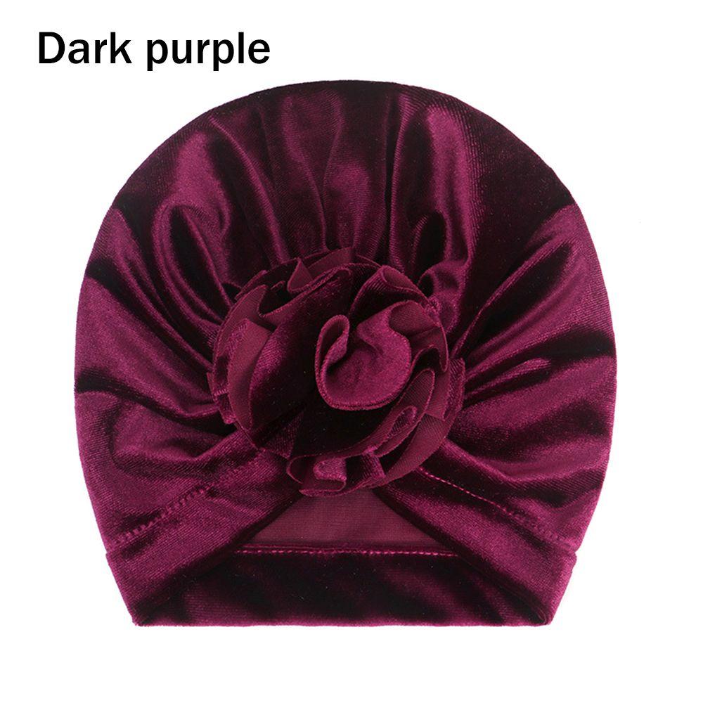 Детские эластичные головные уборы с узлом, детские бархатные тюрбаны, детские повязки на голову, теплая шапочка-бини